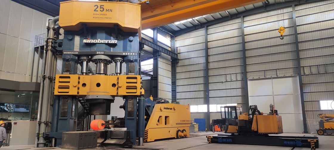 Two Column Push Down Fully Hydraulic Open Die Forging Press Electrical Control Hydraulic Forging Press